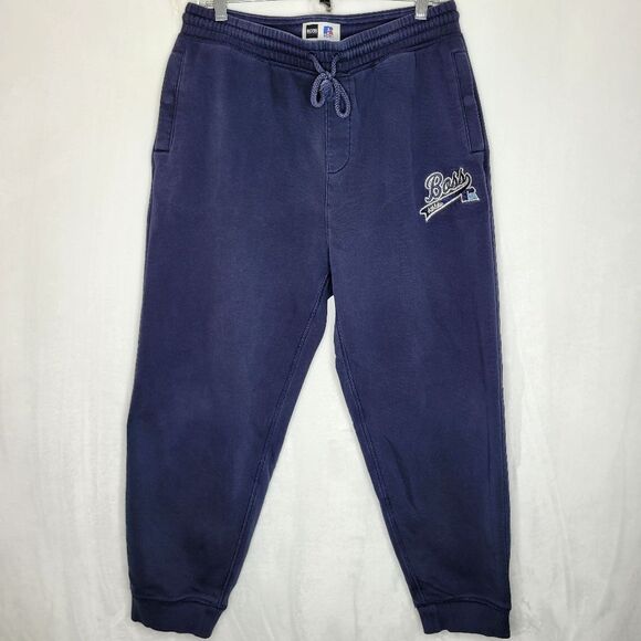 Boss Hugo Boss x Russell Blue Sweatpants Relaxed Fit Size Large - Picture 1 of 11